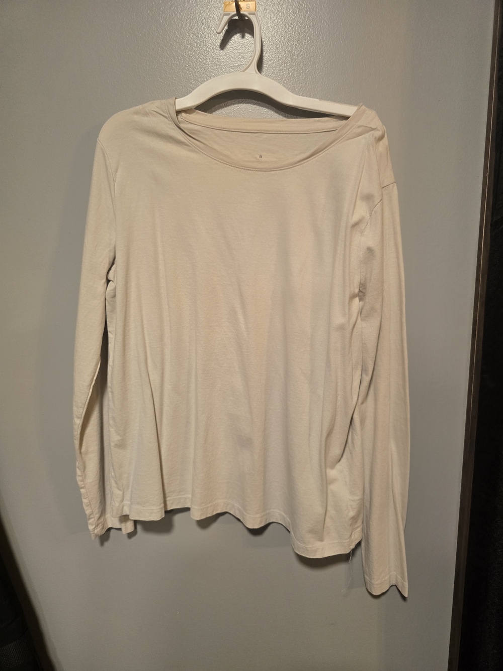 a new day Cream Long Sleeve Tee